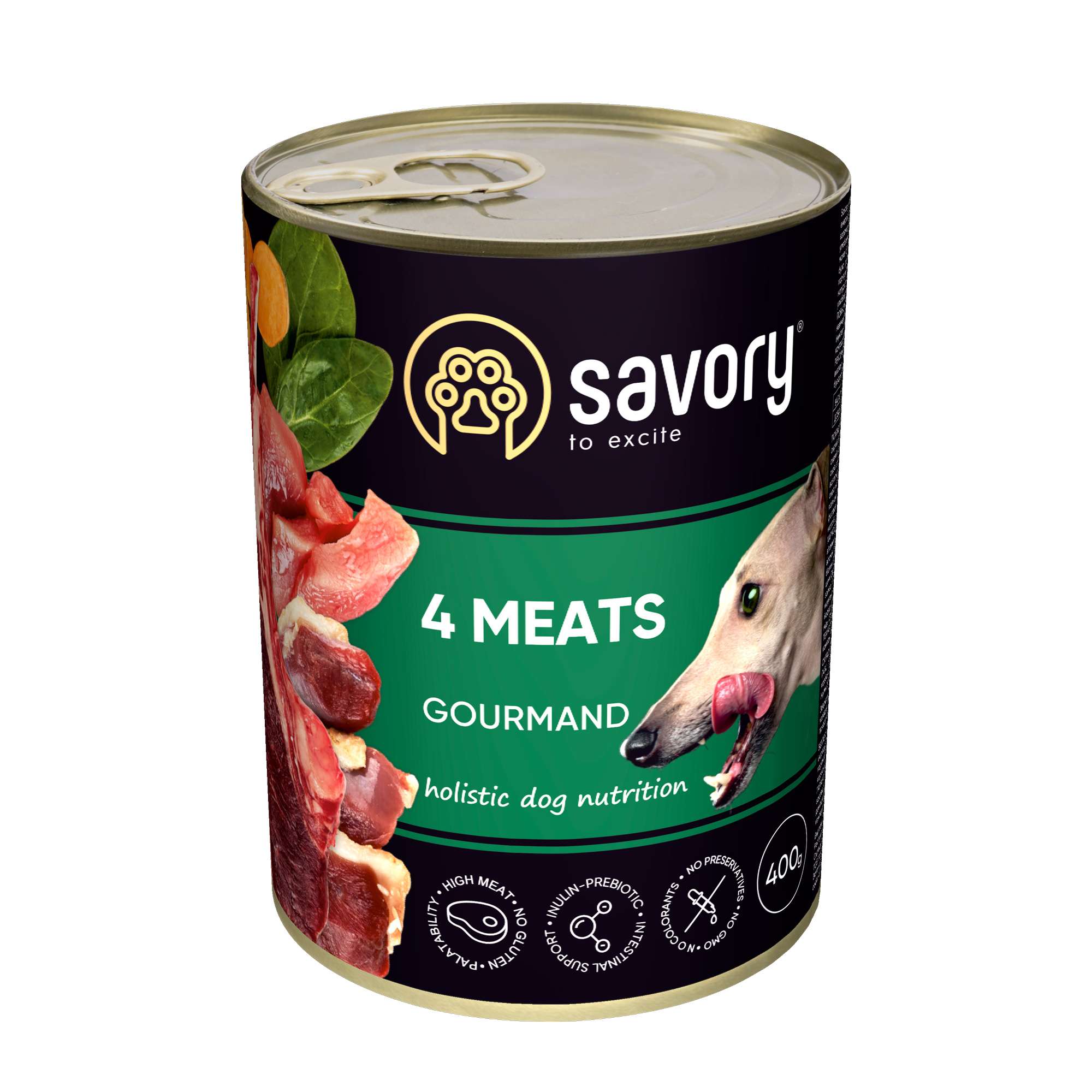 Savory indyk, jagnięcina, kaczka, kurczak adult 400 g × 12