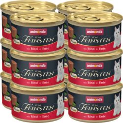 Animonda Vom Feinsten kaczka, wołowina pasztet adult 85 g × 12