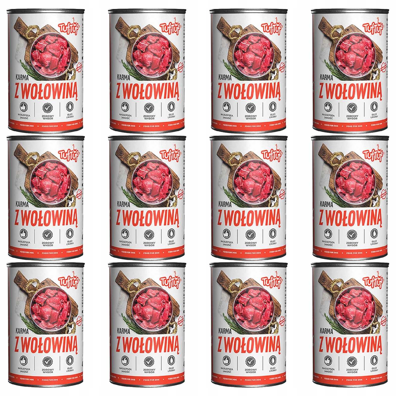 Tuf Tuf wołowina 400 g × 12