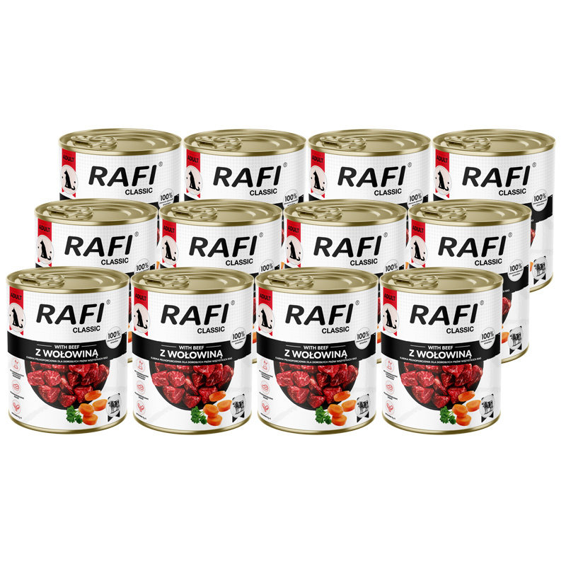 Rafi Classic wołowina adult 800 g × 12