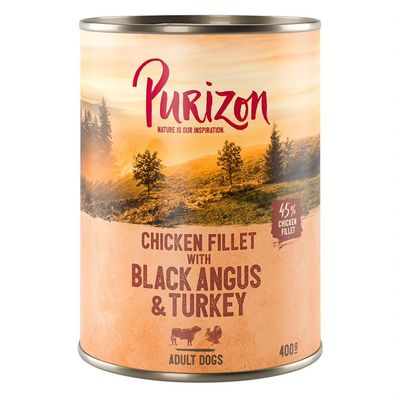 Purizon wołowina, indyk adult 400 g
