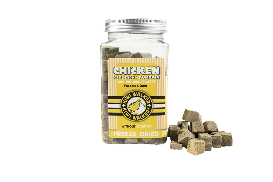 Kiwi Walker wątróbka drobiowa ze szpinakiem i dynią 100 g