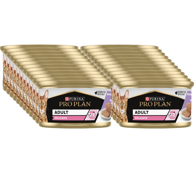 Purina Pro Plan Sensitive indyk pasztet adult 85 g × 24