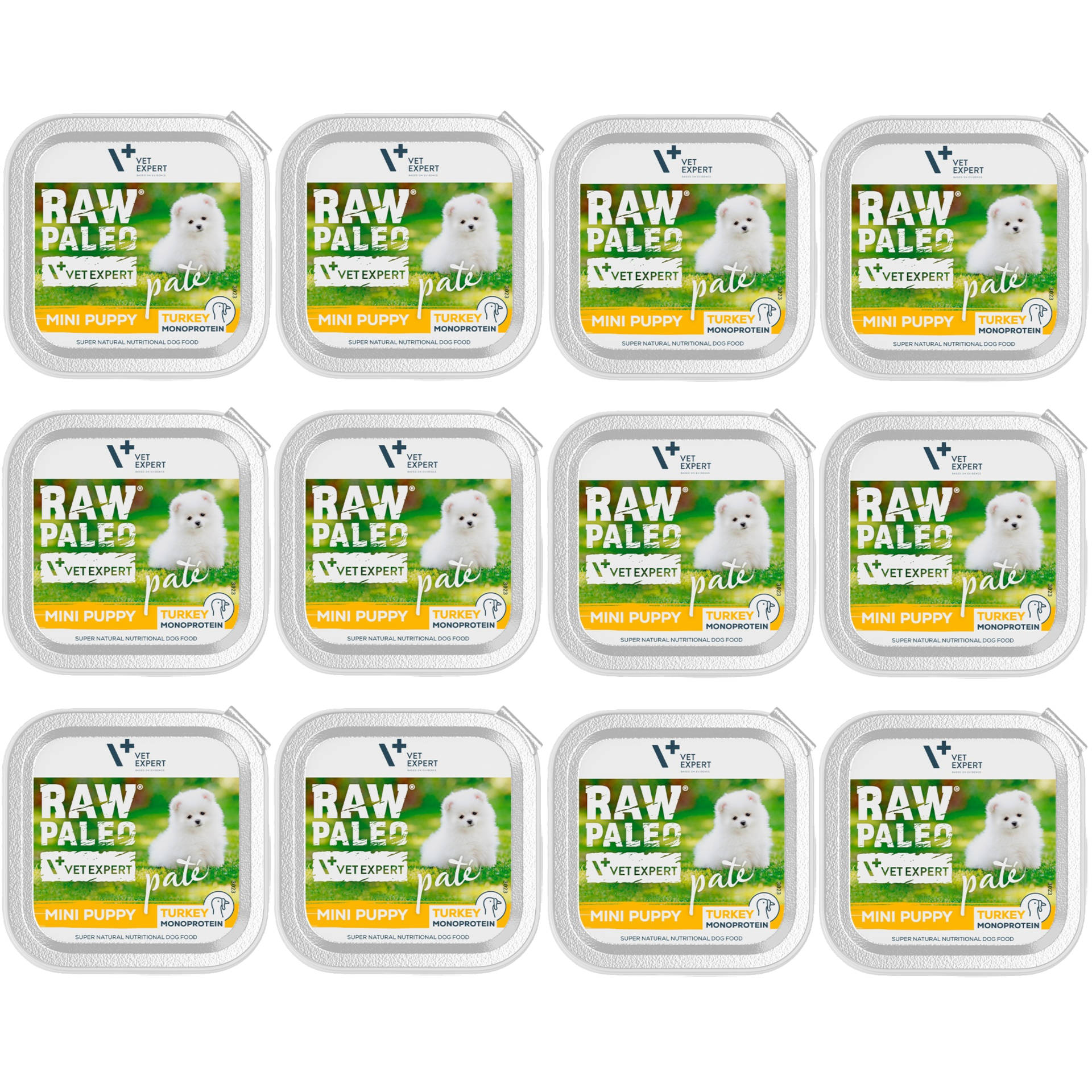 VetExpert Raw Paleo indyk junior małe rasy 150 g × 12