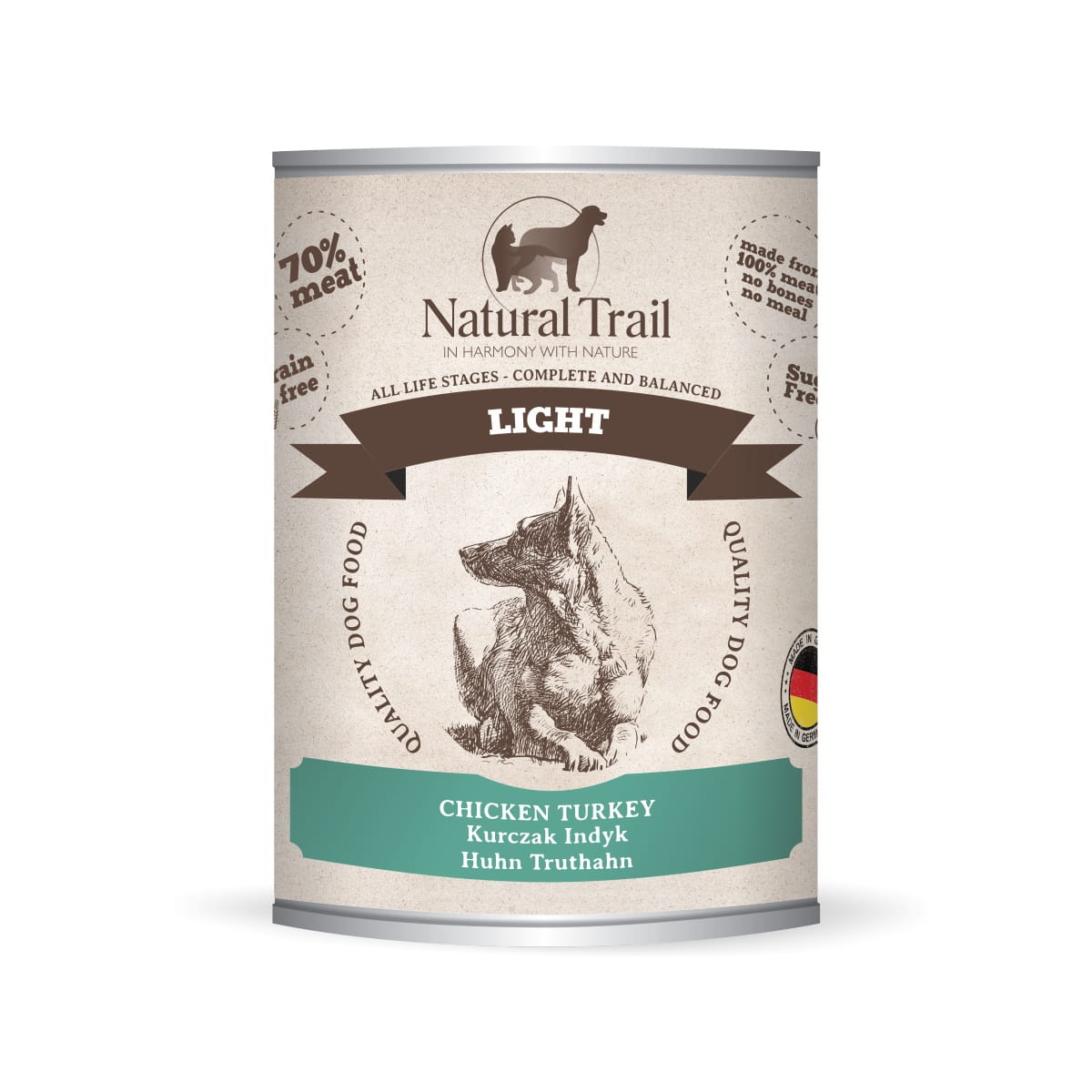 Natural Trail Light indyk, kurczak senior 800 g