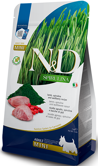 Farmina N&D Spirulina jagnięcina adult małe rasy 2 kg