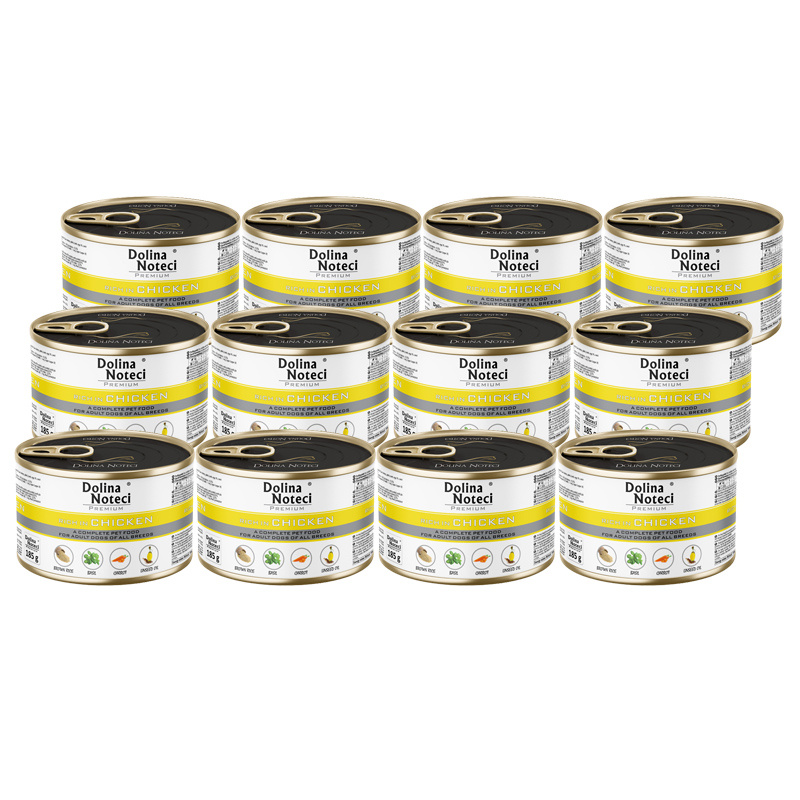 Dolina Noteci Premium kurczak adult 185 g × 12