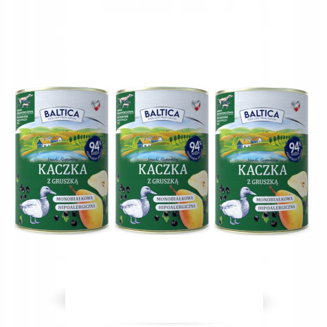 Baltica Smaki Regionów kaczka 400 g × 3