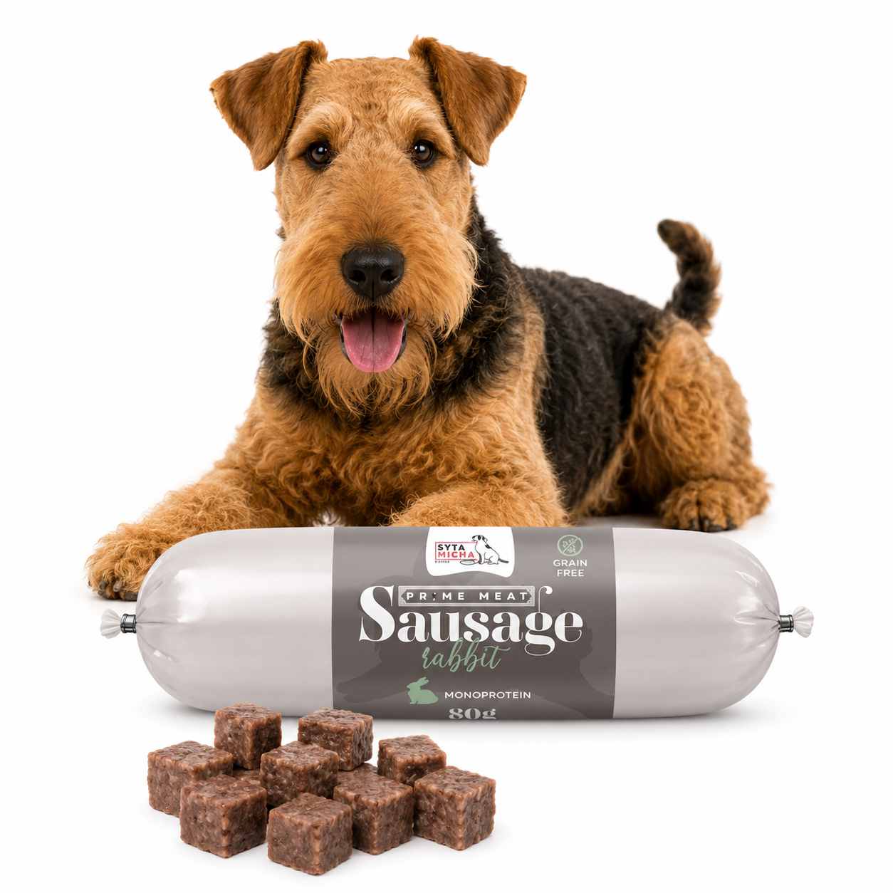 Syta Micha Prime Meat Sausage królik 80 g
