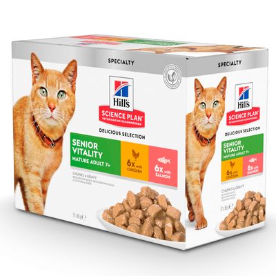 Hill's Science Plan mix smaków w sosie senior 85 g × 12