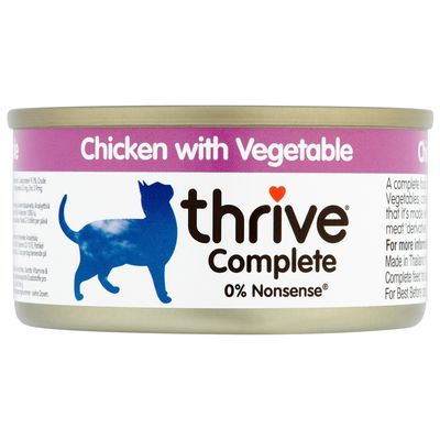 Thrive Complete Sensitive kurczak z warzywami adult 75 g × 6
