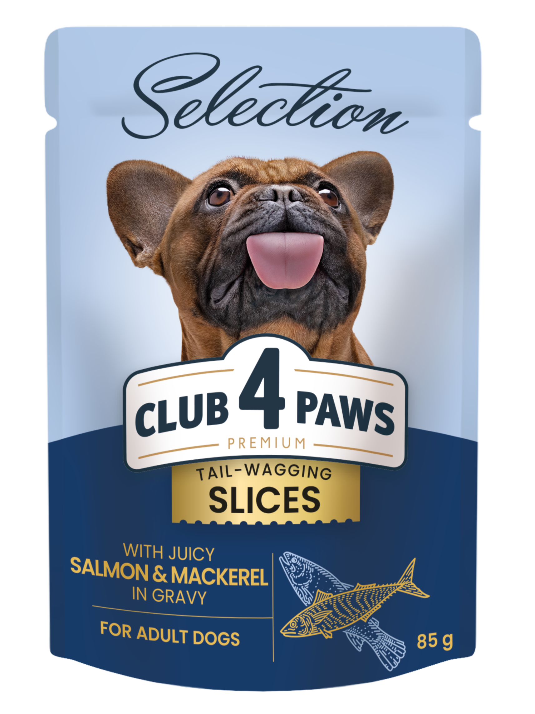 Club 4 Paws Selection łosoś, makrela adult małe rasy 85 g × 12