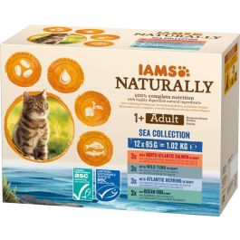 IAMS Naturally mix smaków w sosie adult 85 g × 12