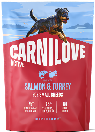 Carnilove Active Dog łosoś, indyk adult małe rasy 1,5 kg