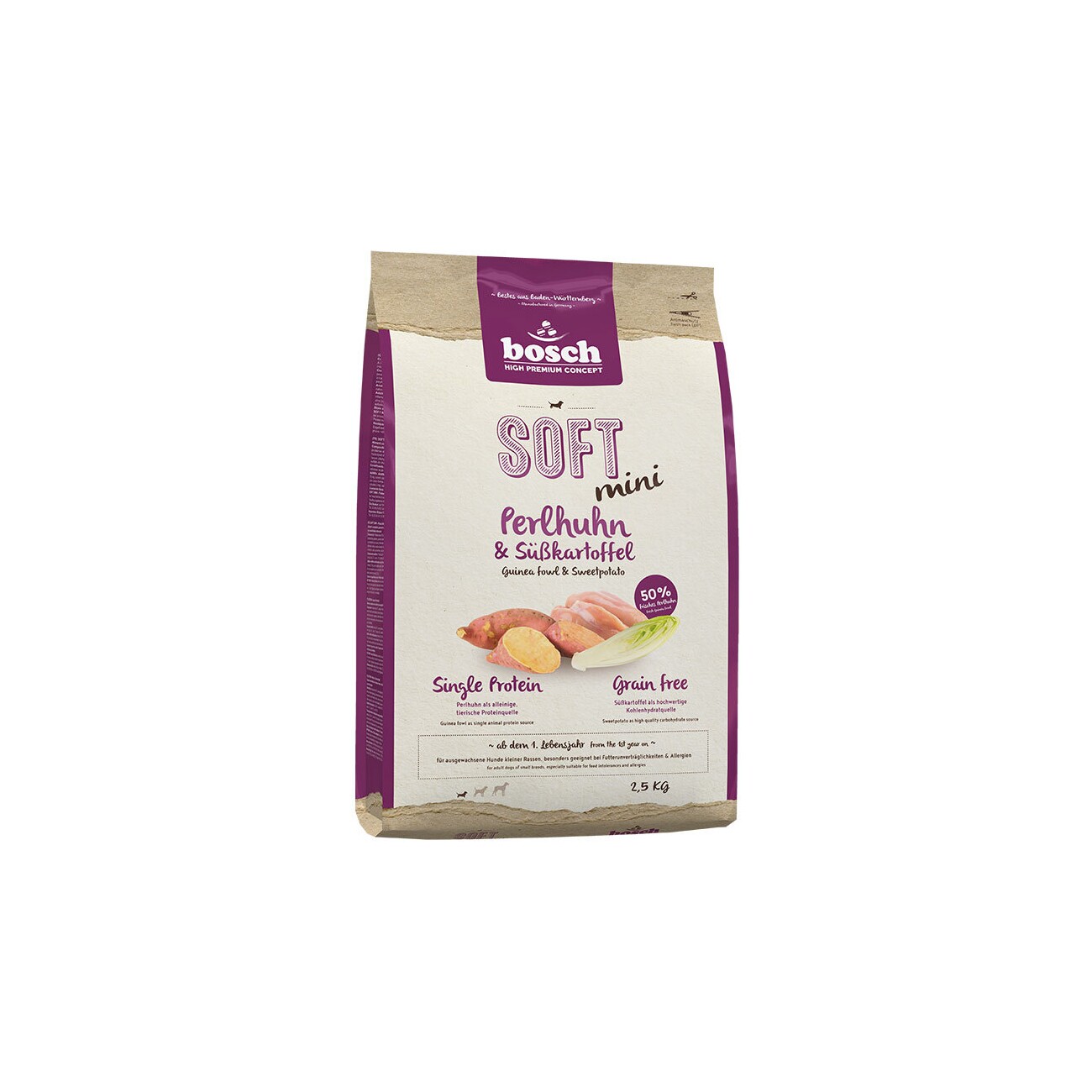 Bosch Soft Mini perliczka małe rasy 2,5 kg