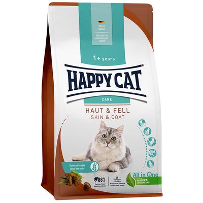 Happy Cat Care Skin & Coat kurczak adult 4 kg