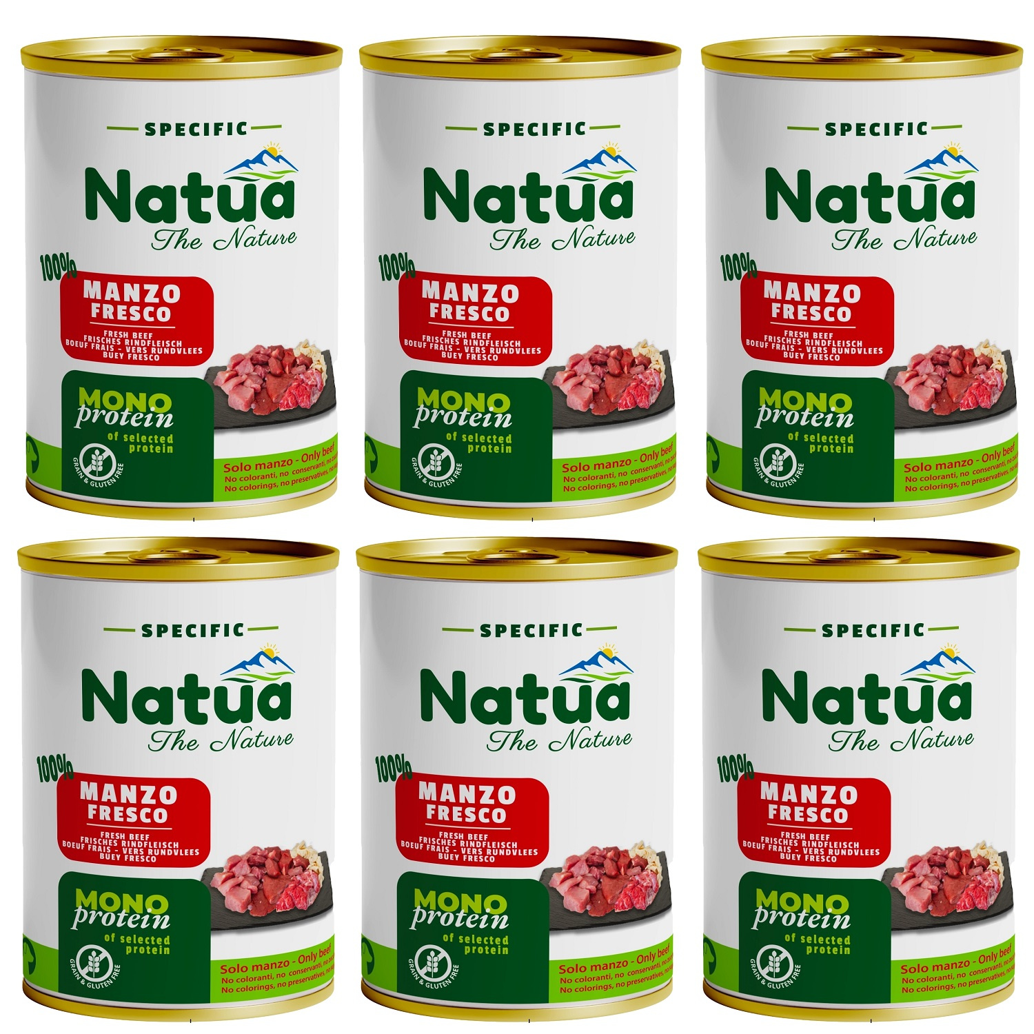 Natua wołowina 400 g × 6