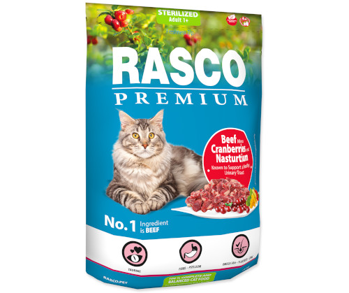 Rasco Premium Sterilised wołowina z żurawiną adult 400 g