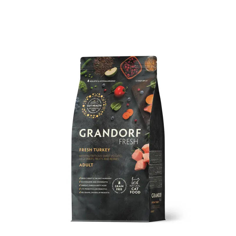 Grandorf Fresh Sensitive indyk z batatem adult 2 kg
