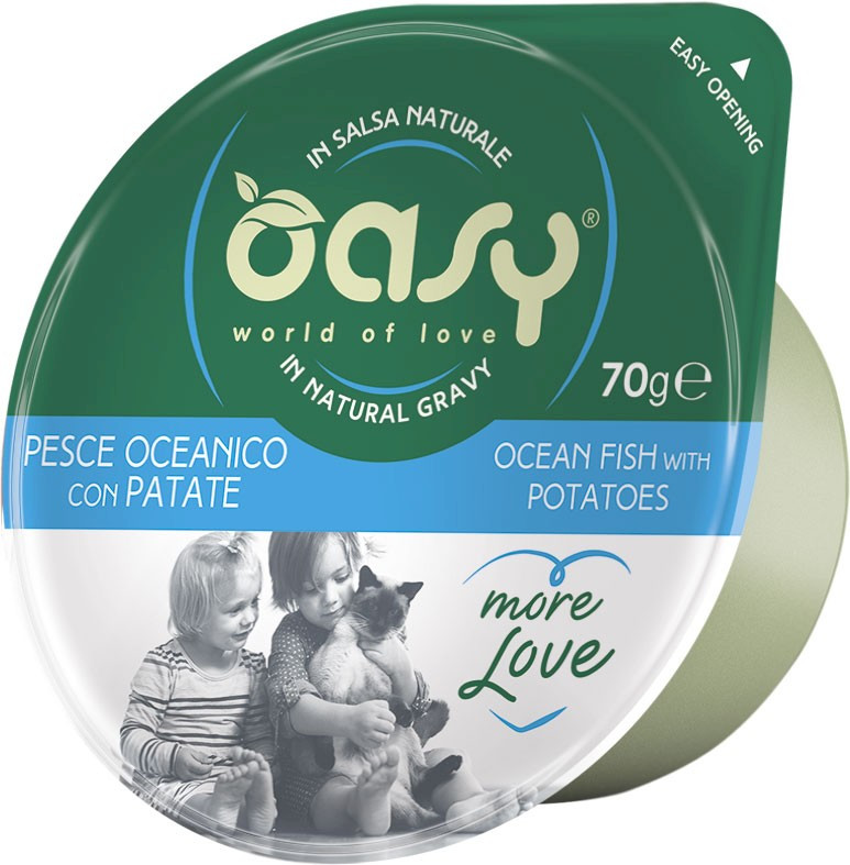 Oasy More Love ryby oceaniczne z ziemniakami w sosie adult 70 g