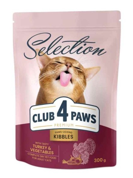 Club 4 Paws Selection indyk z warzywami adult 300 g