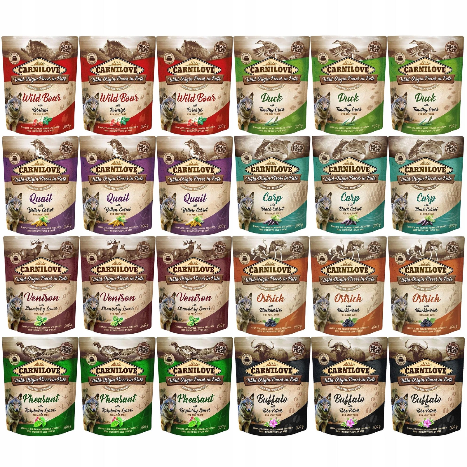 Carnilove mix smaków adult 300 g × 24