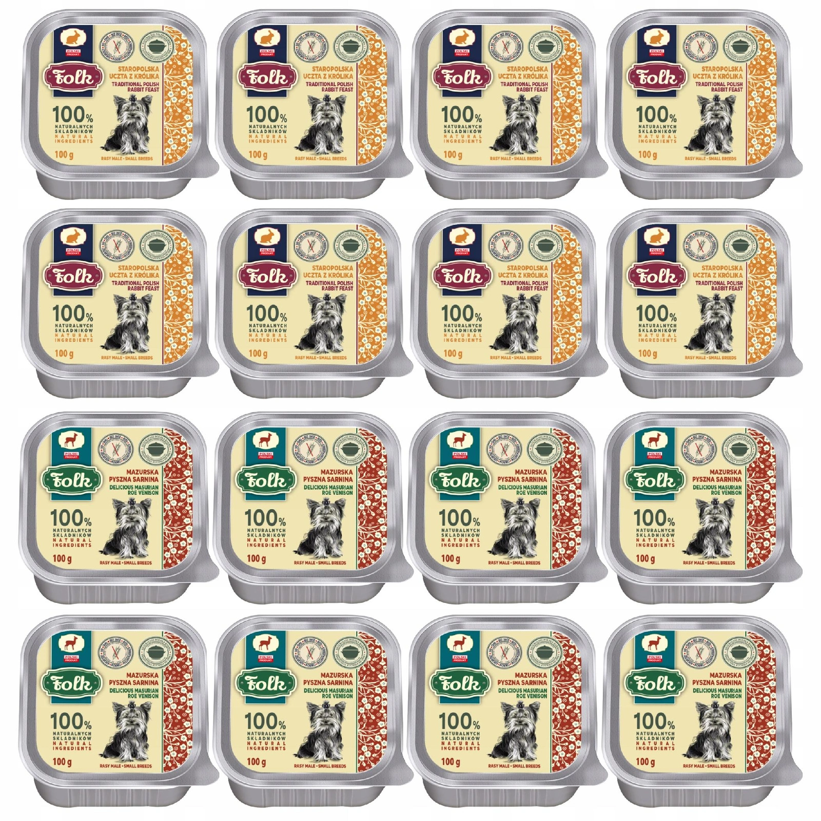 Folk All Meat mix smaków 100 g × 16
