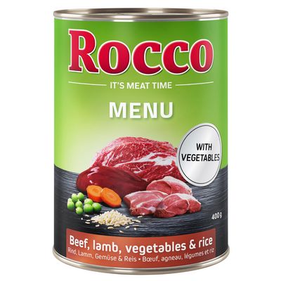 Rocco Menu jagnięcina, wołowina adult 400 g × 6