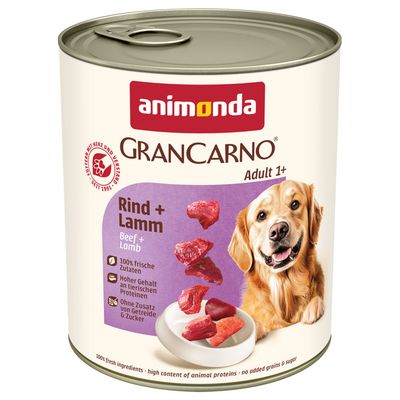 Animonda GranCarno wołowina, jagnięcina adult 800 g × 24