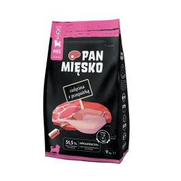 Pan Mięsko cielęcina, przepiórka puppy małe rasy 9 kg