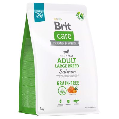 Brit Care łosoś adult duże rasy 3 kg × 2