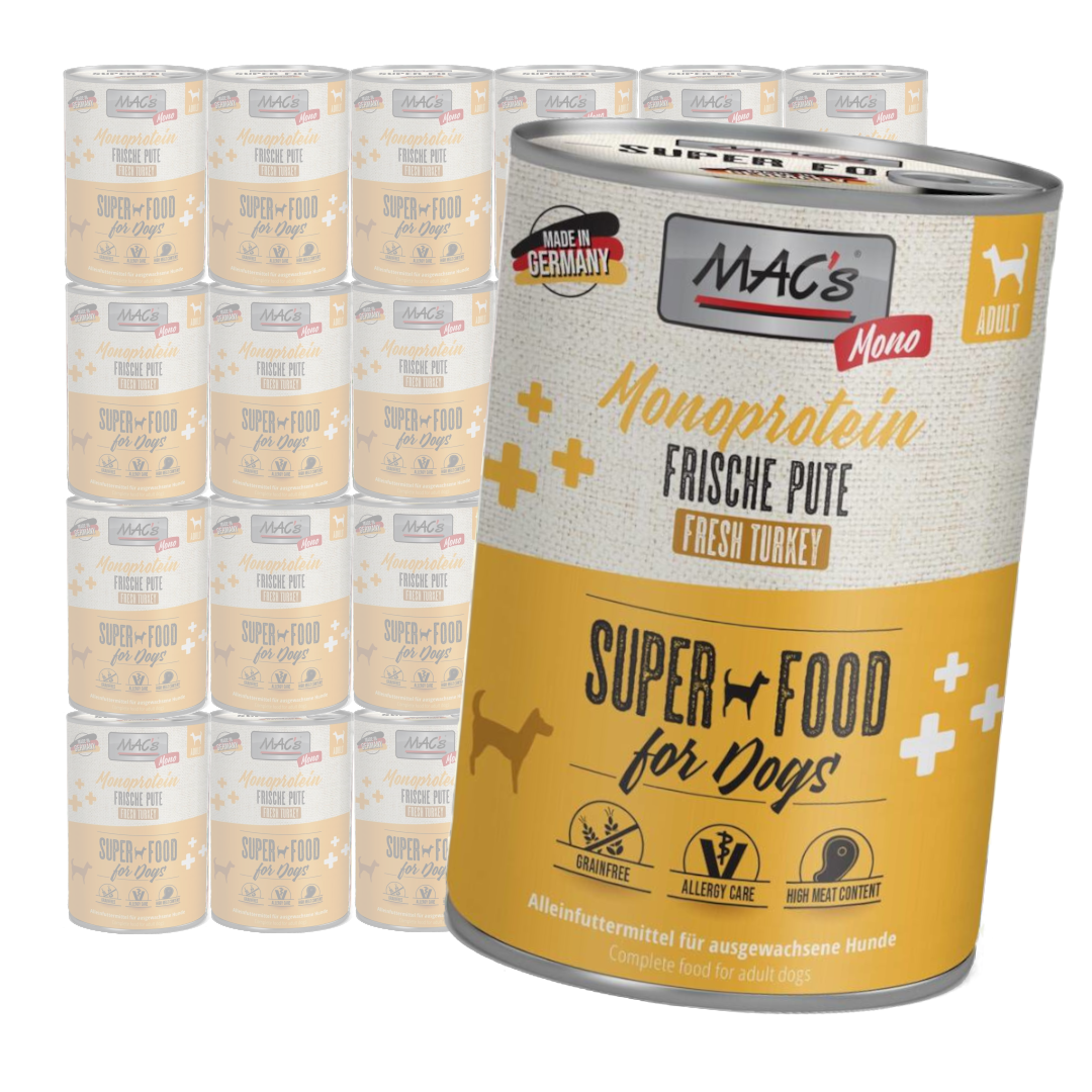 MAC's Dog Monoprotein indyk 400 g × 24