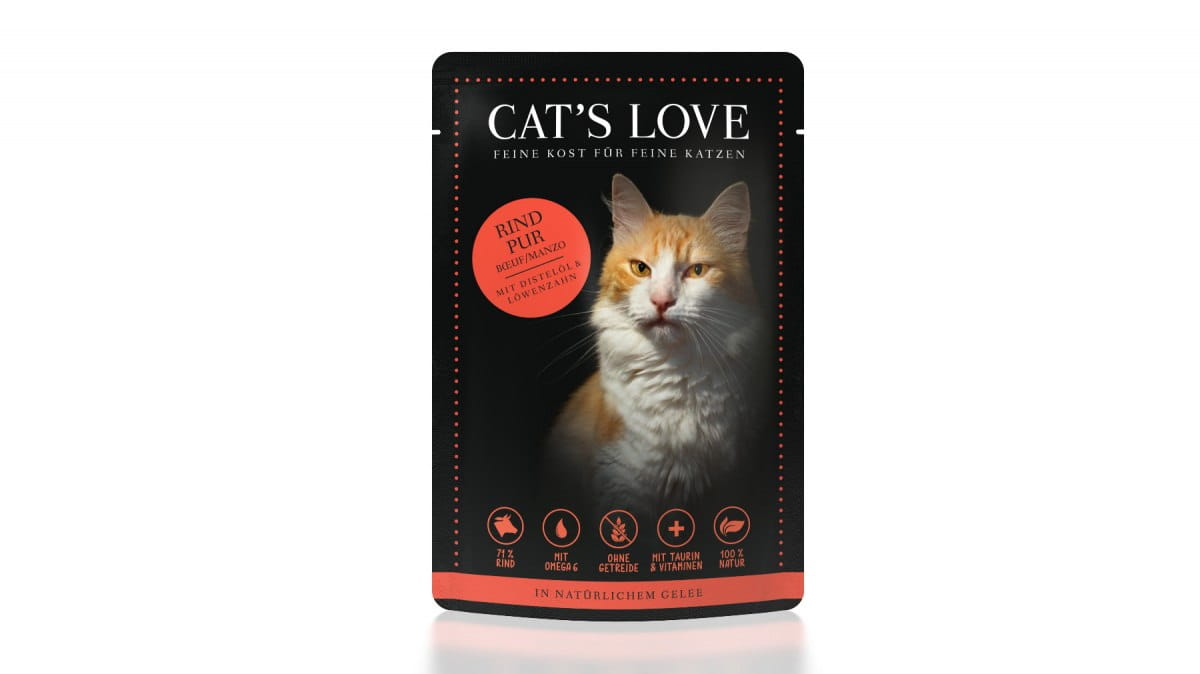 CAT'S LOVE wołowina w galaretce adult 85 g