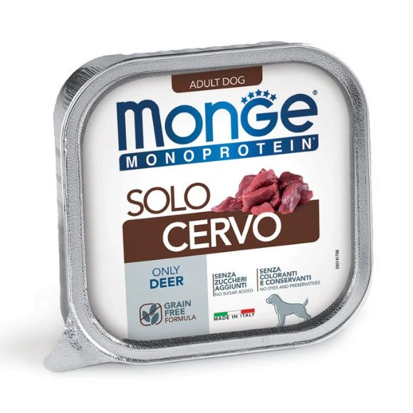 Monge Dog Solo jeleń adult 150 g