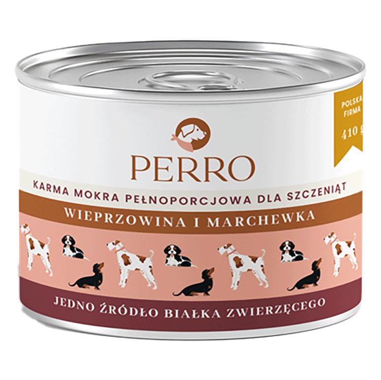 Perro wieprzowina z marchewką junior 410 g