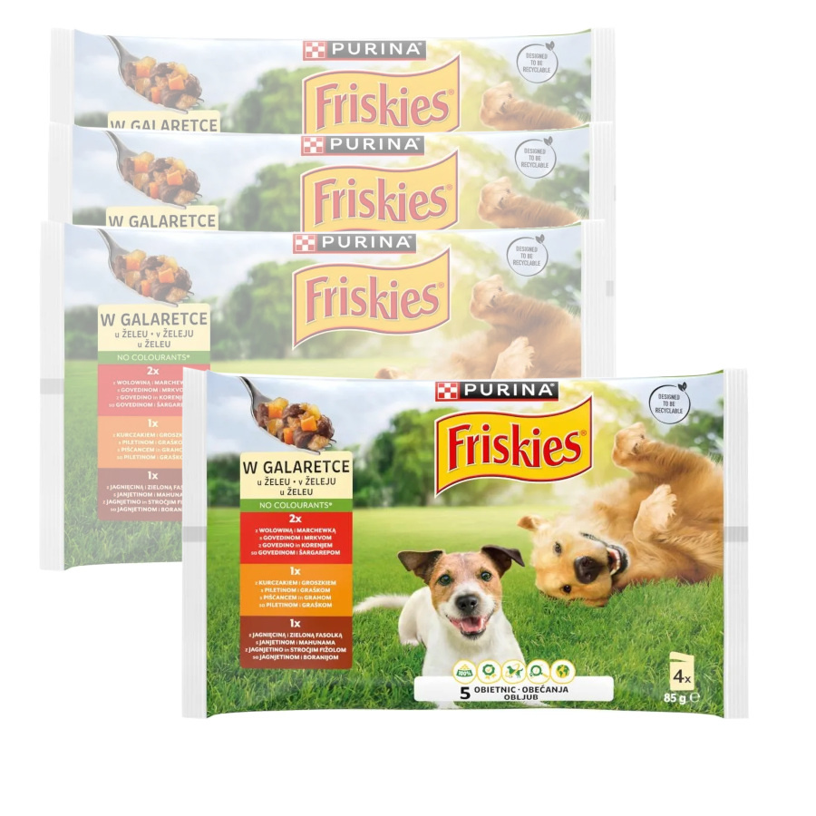 Purina Friskies jagnięcina, kurczak, wołowina adult 85 g × 16