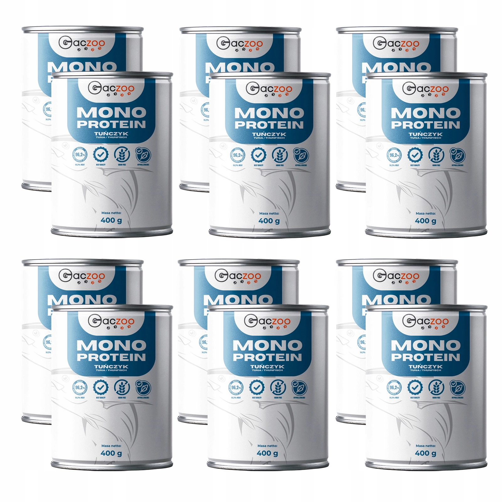 Gaczoo Mono Protein tuńczyk 400 g × 12