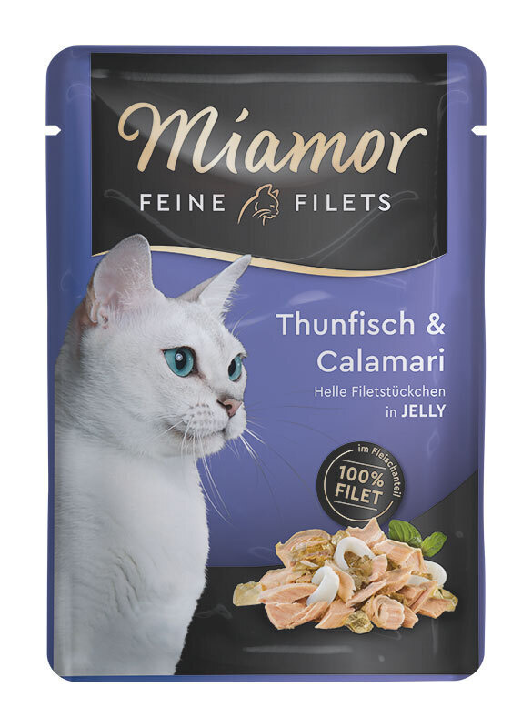 Miamor Feine Filets kalmary, tuńczyk kawałki 100 g