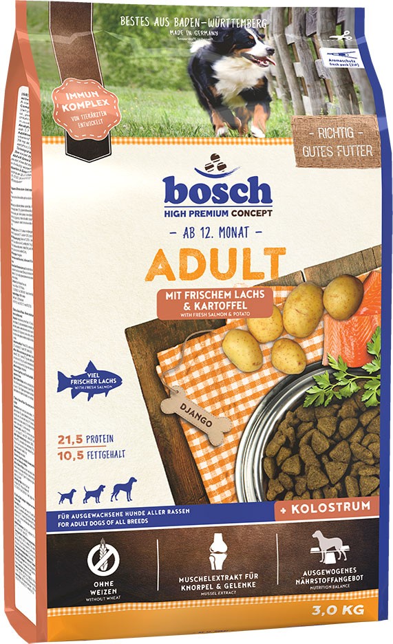 Bosch High Premium Concept łosoś, ziemniaki adult 3 kg