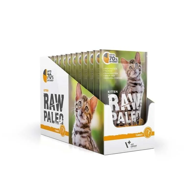 VetExpert RAW PALEO indyk kitten 100 g × 12