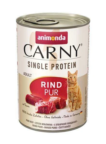 Animonda Carny Single Protein Sensitive Skin & Coat wołowina pasztet adult 400 g
