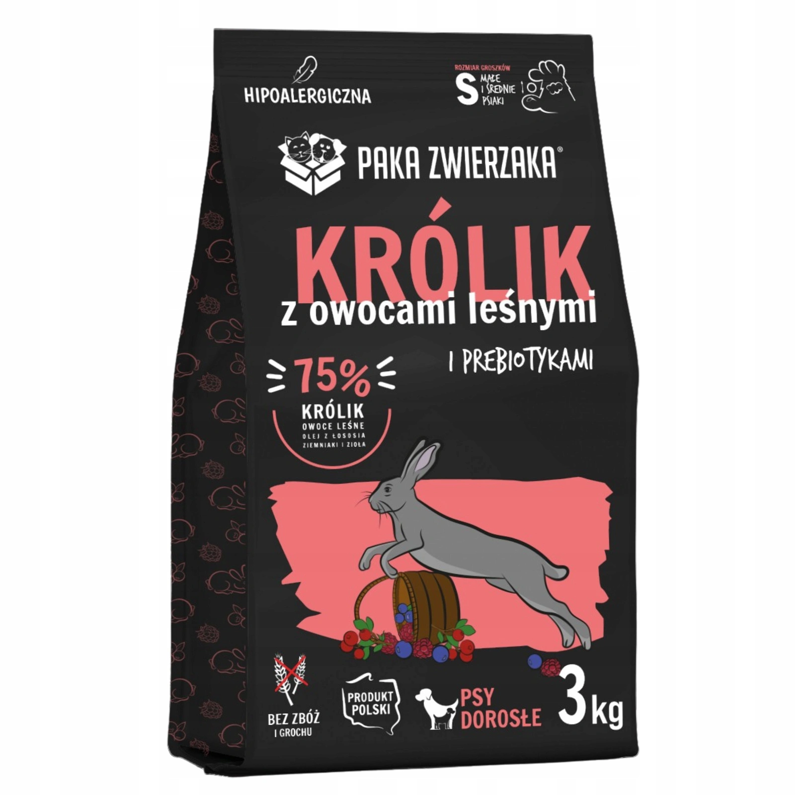 Paka Zwierzaka Seventh Heaven królik z owocami leśnymi małe rasy 3 kg