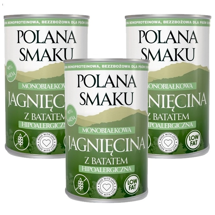 Polana Smaku jagnięcina adult 400 g × 3