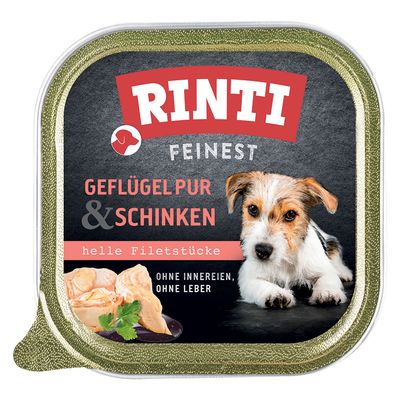 Rinti Feinest drób, szynka adult 150 g × 11