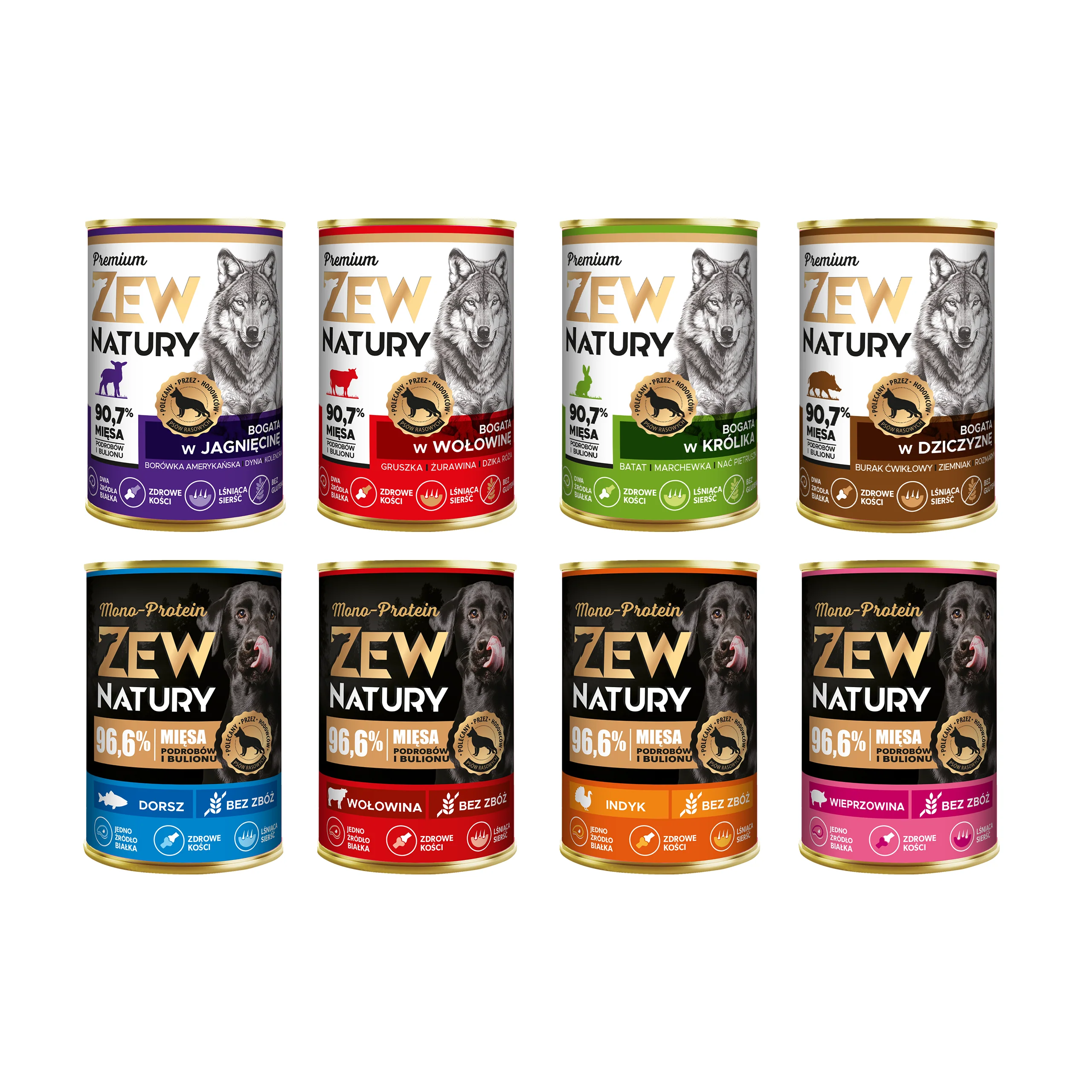 Zew Natury Mono+Premium 400 g × 10
