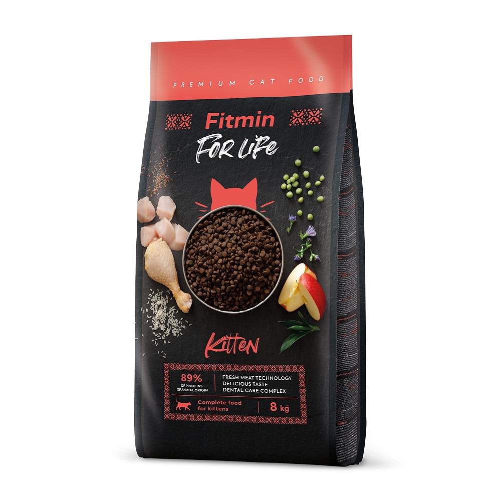 Fitmin For Life kurczak kitten 8 kg