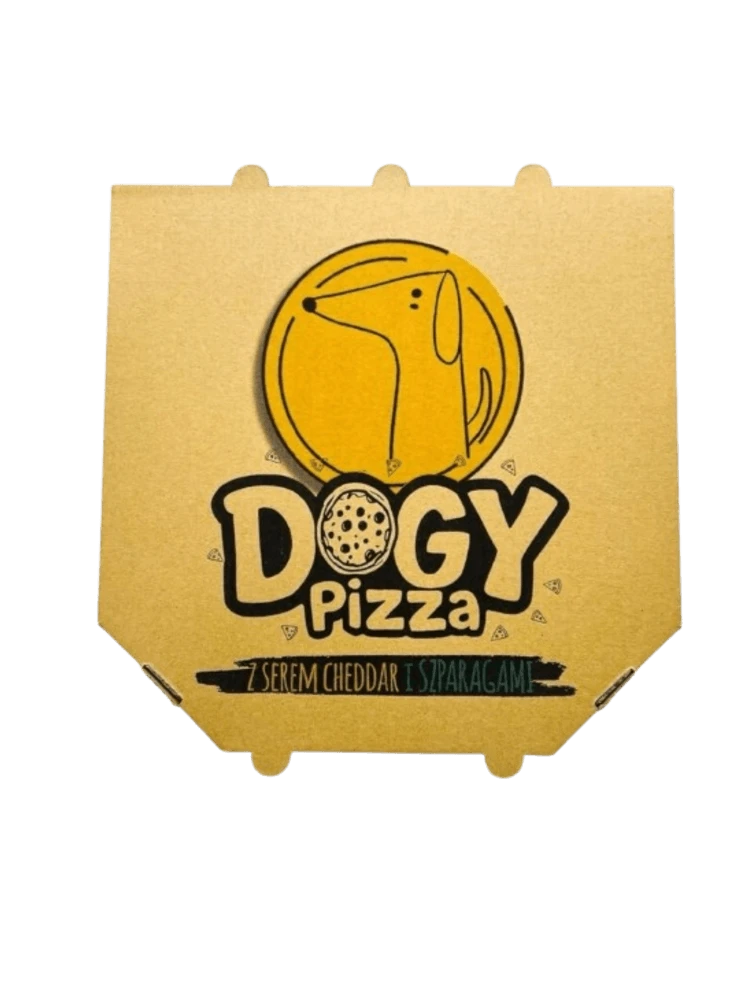 Dogy Pizza z serem cheddar i szparagami