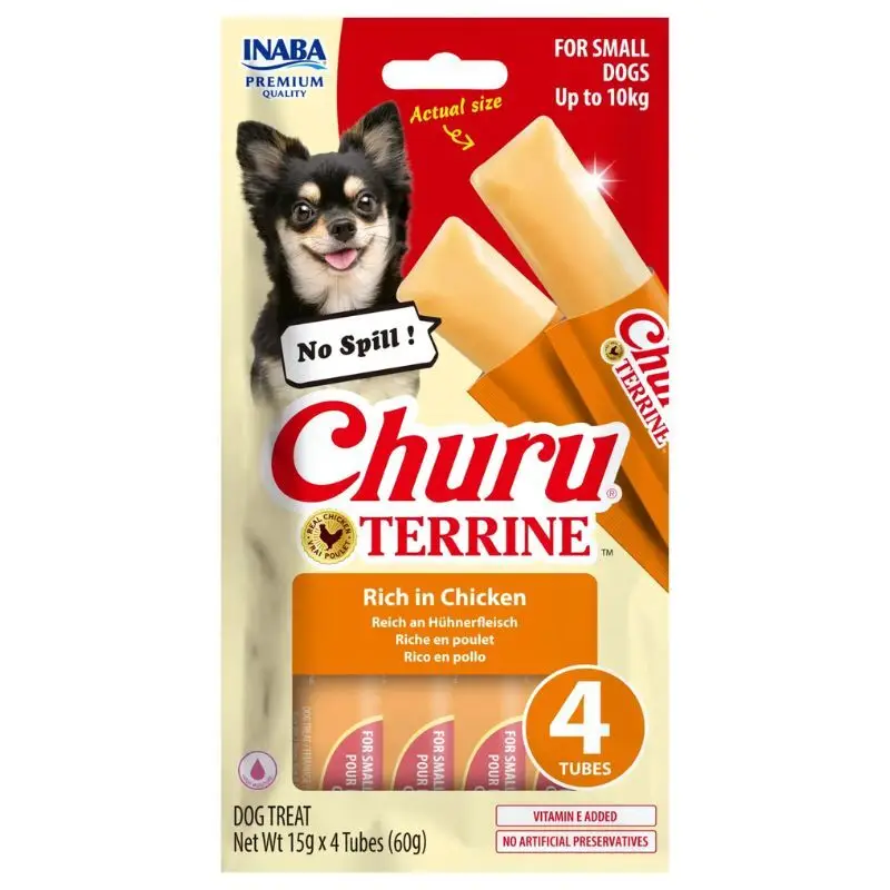 Inaba Churu Terrine kurczak małe rasy 15 g × 4
