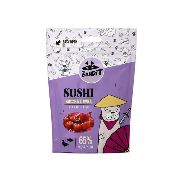 Mr. Bandit Sushi dorsz, kaczka 80 g