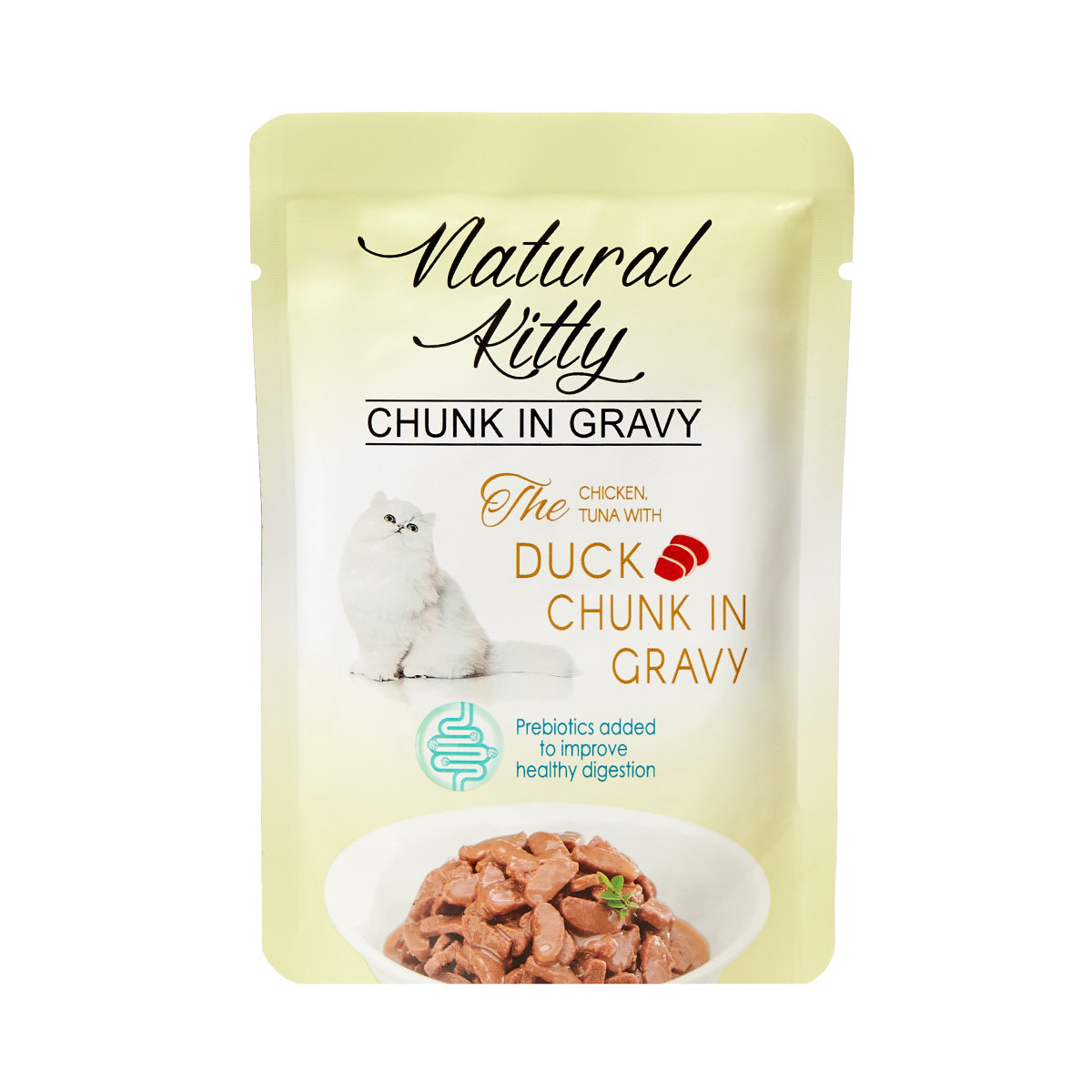 Natural Kitty Premium kaczka, kurczak, tuńczyk w sosie 85 g